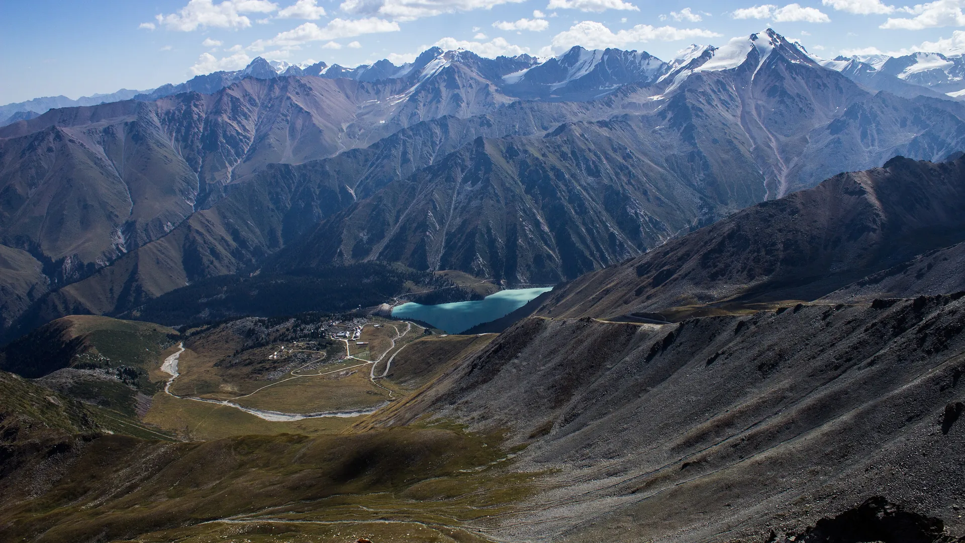 Big Almaty Lake, a glacial lake at about 2,500 metres in the mountains above Almaty