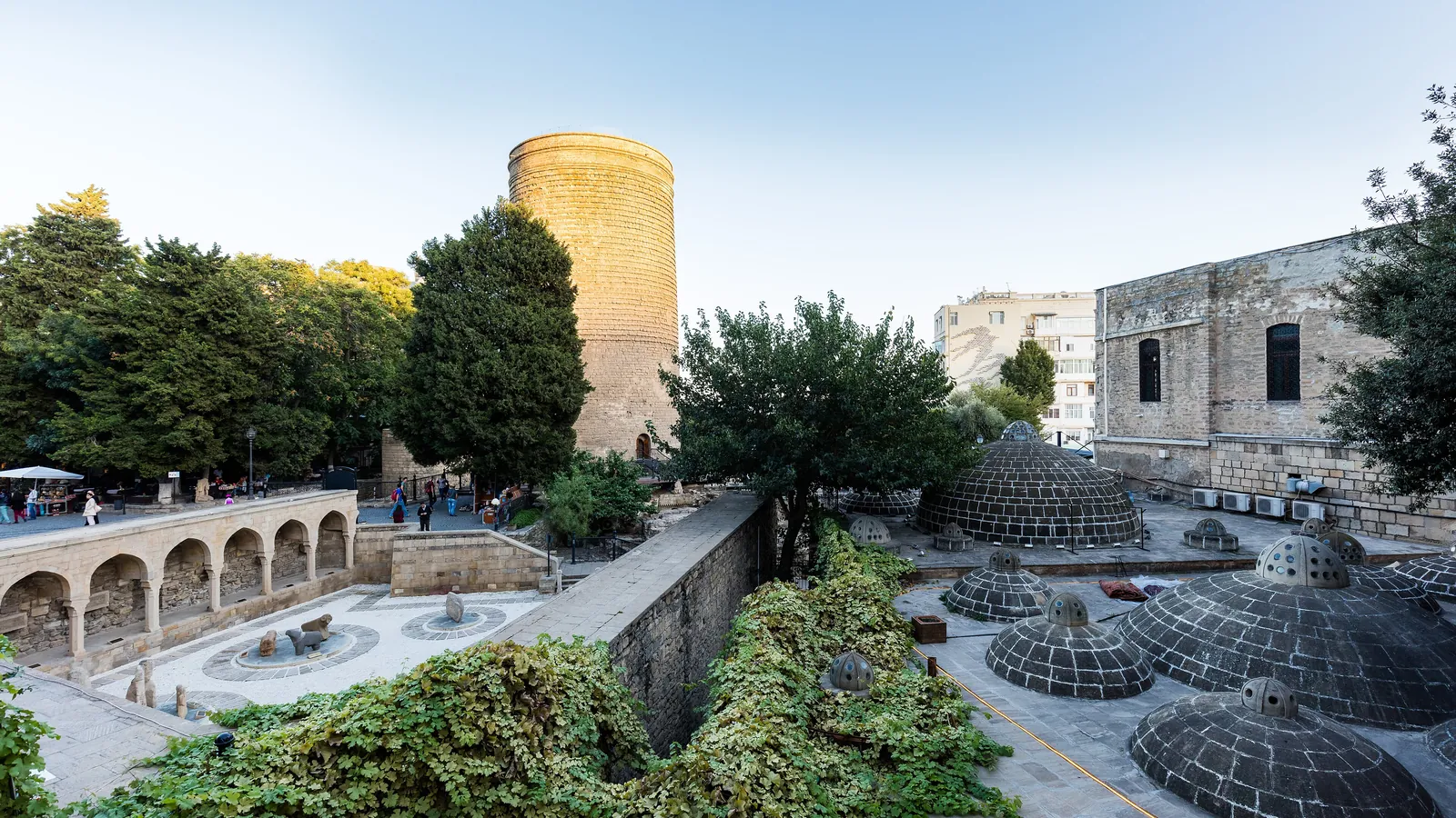 The Maiden Tower and the walled Old City of Baku, a UNESCO World Heritage Site