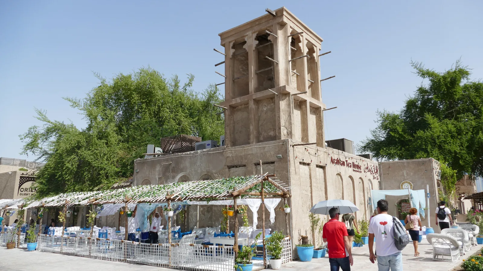 Traditional wind towers in the Al Fahidi Historical Neighbourhood, the old heart of Dubai