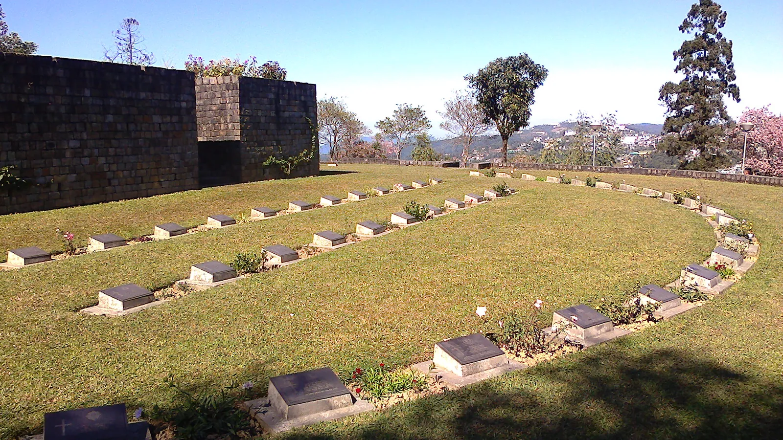 The Kohima War Cemetery, a memorial to soldiers of the 1944 Battle of Kohima