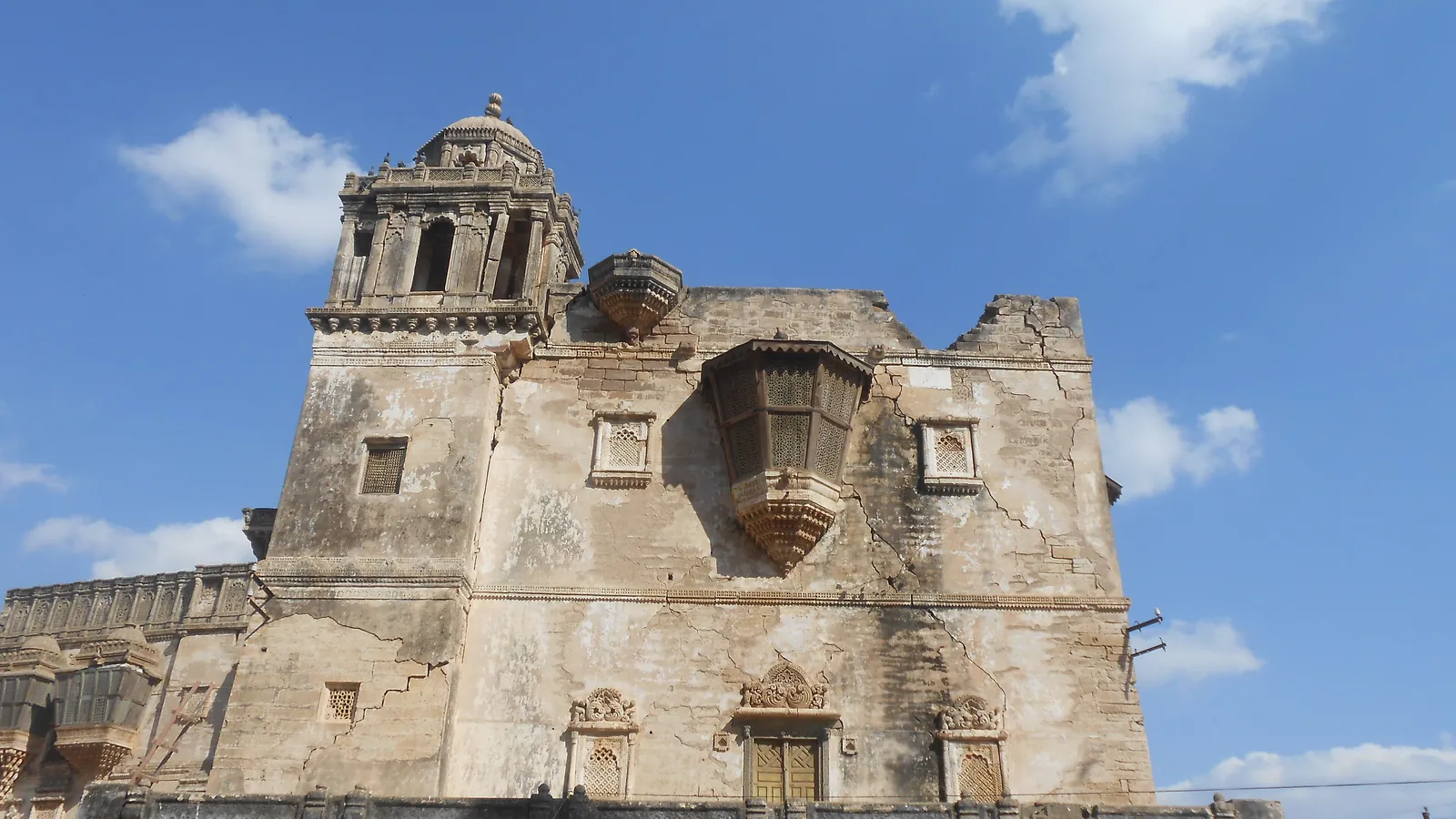 The Aina Mahal palace in Bhuj, famous for its hall of mirrors
