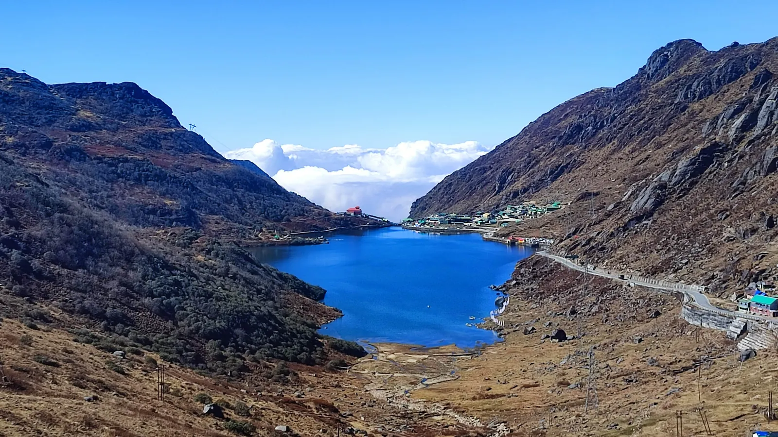 Tsomgo Lake, a glacial lake at about 3,750 metres in the mountains east of Gangtok