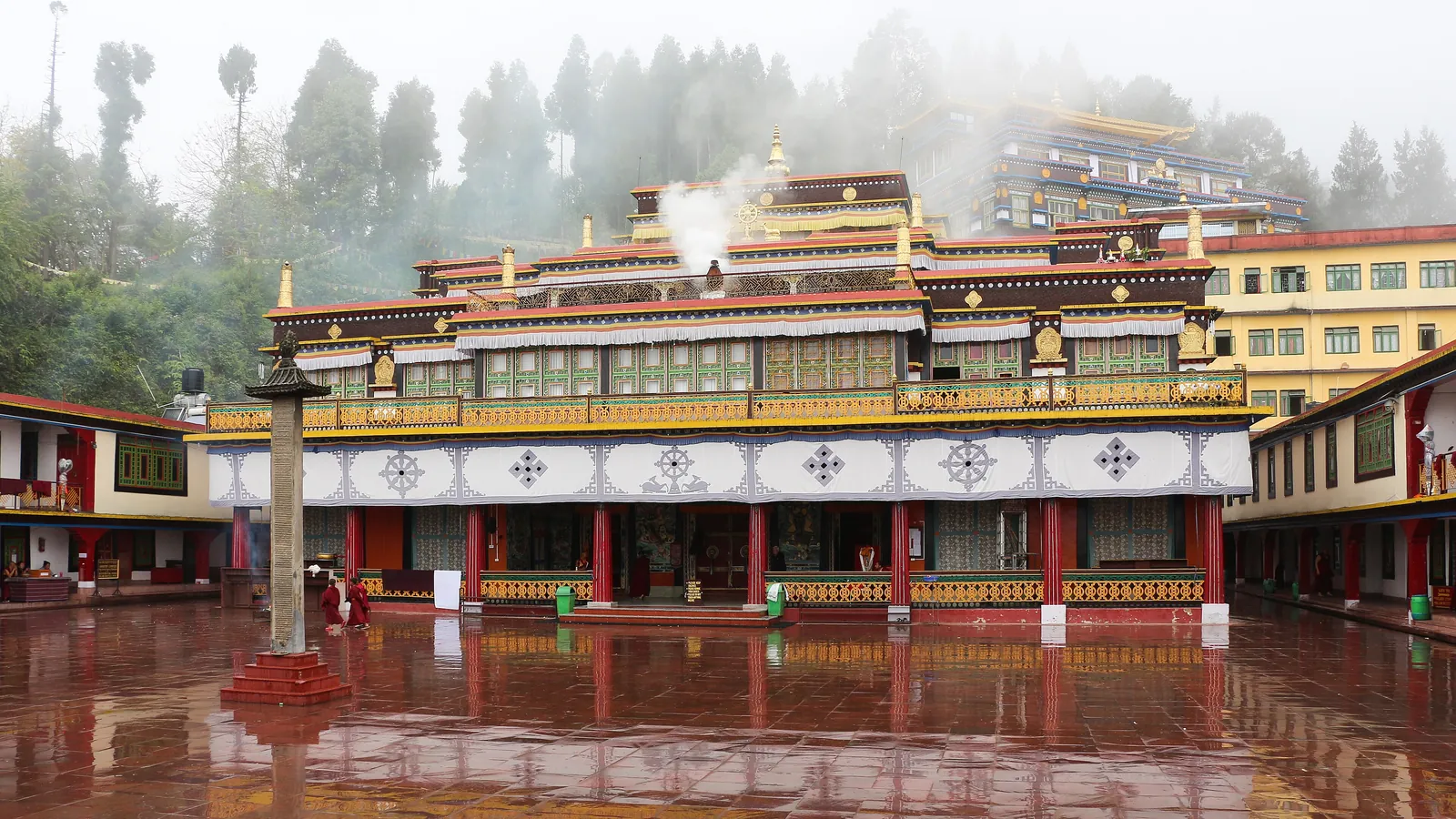 Rumtek Monastery near Gangtok, seat of the Karmapa lineage of Tibetan Buddhism