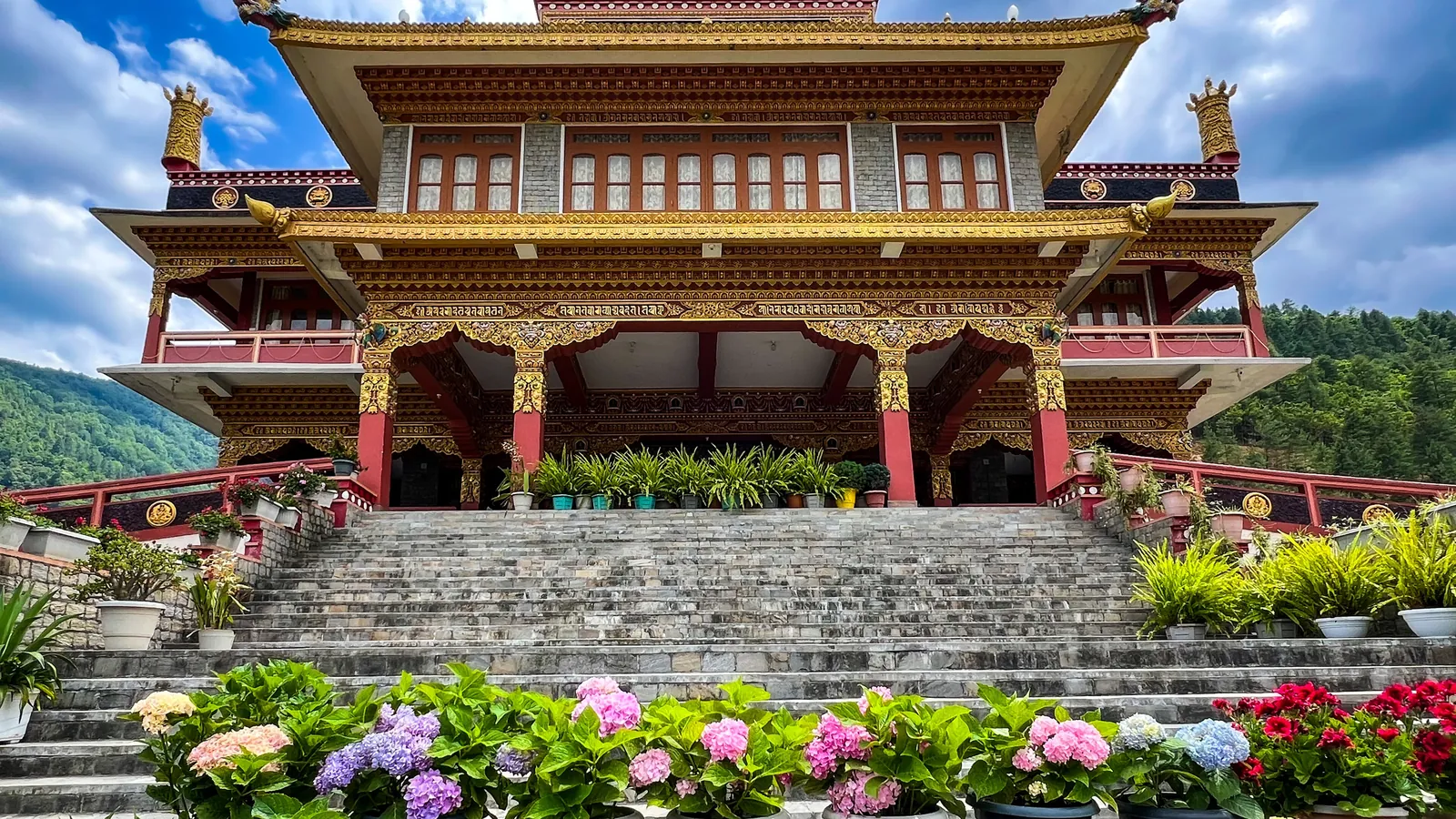 A Buddhist monastery at Dirang in Arunachal Pradesh