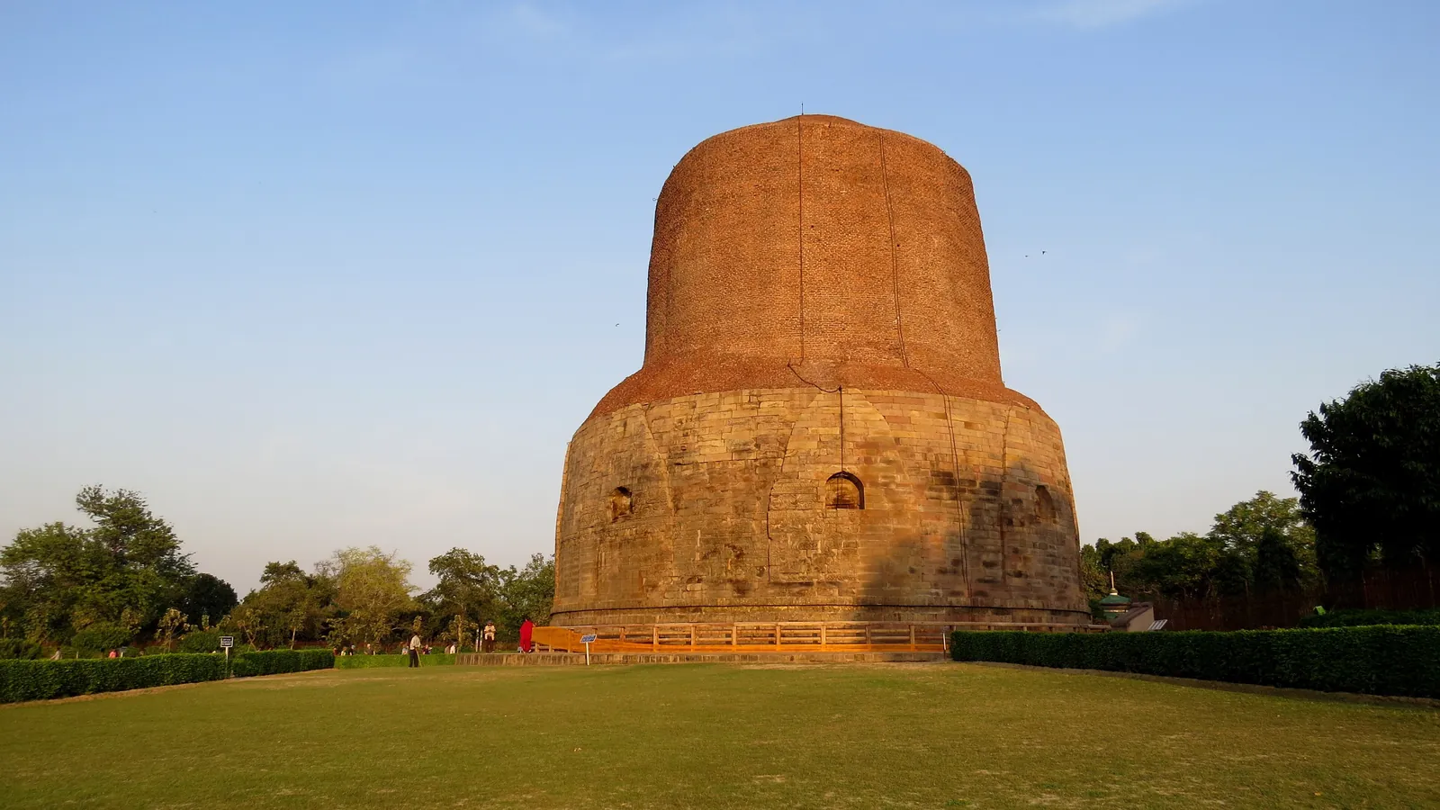 The Dhamek Stupa at Sarnath, where the Buddha gave his first sermon
